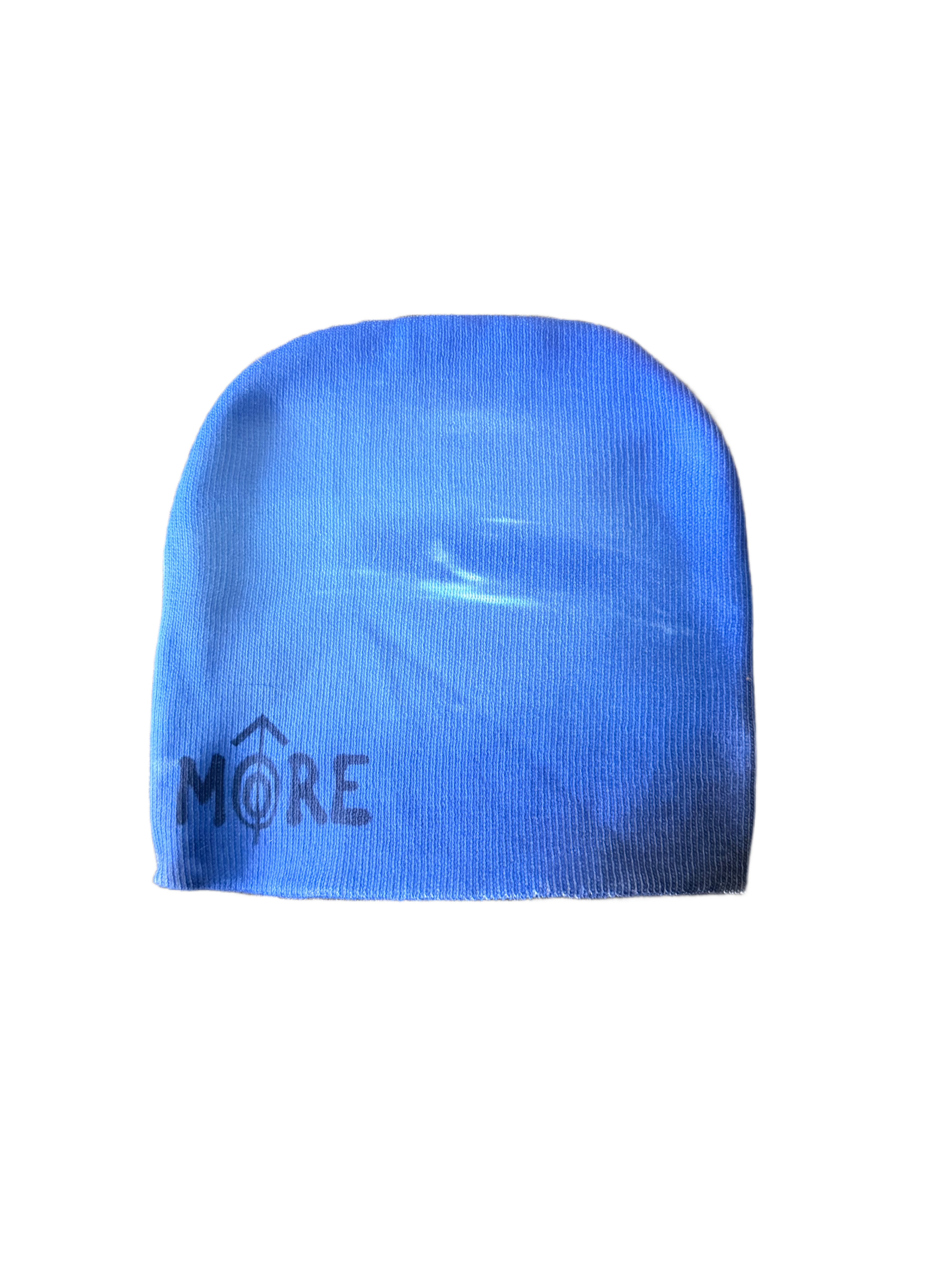 Neptune Beanie for Winter cold in blue tones with a stylish design and logo.